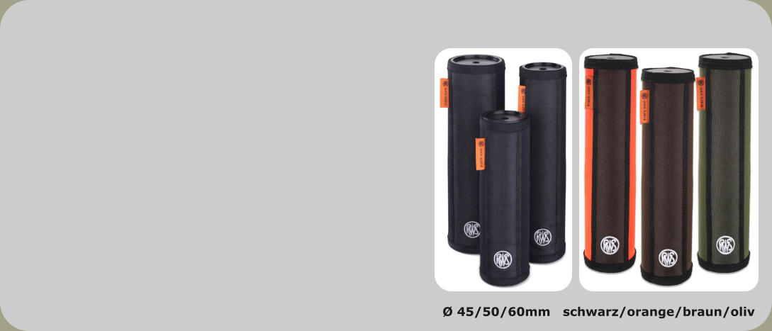 Ø 45/50/60mm   schwarz/orange/braun/oliv